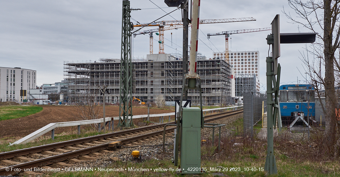 29.03.2023 - Baustelle REVO und Umgebung in Neuperlach